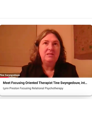 Meet Focusing Oriented Therapist TIne Swyngedouw
