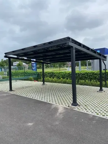 Overkapping van perkeerplaatsen