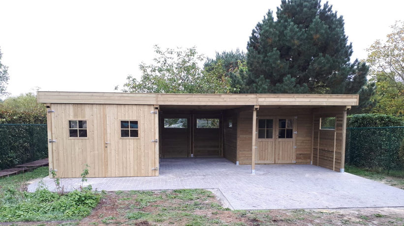 Garage-carport-tuinhuis all in one