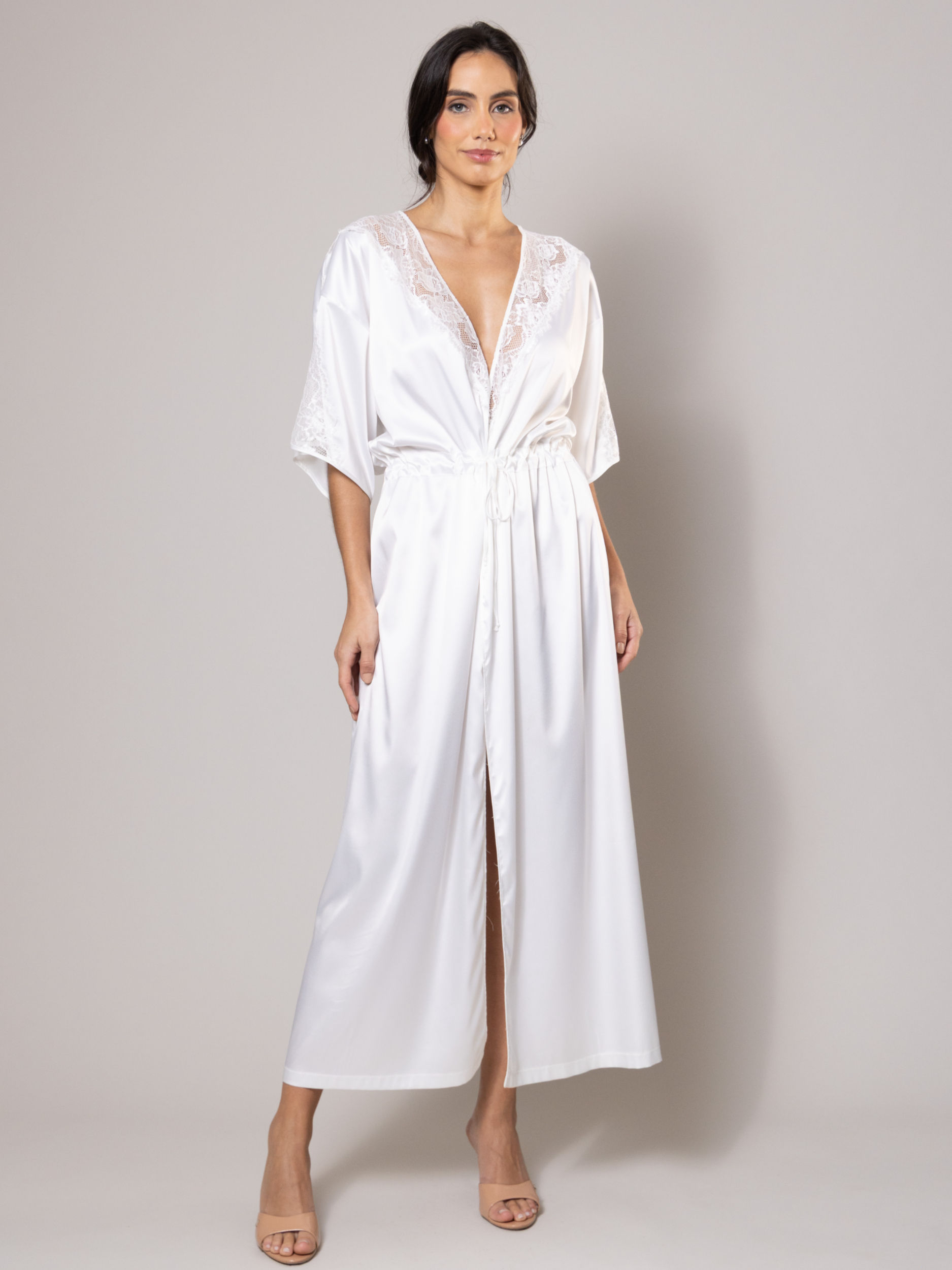 Robe Longo Belle Off White