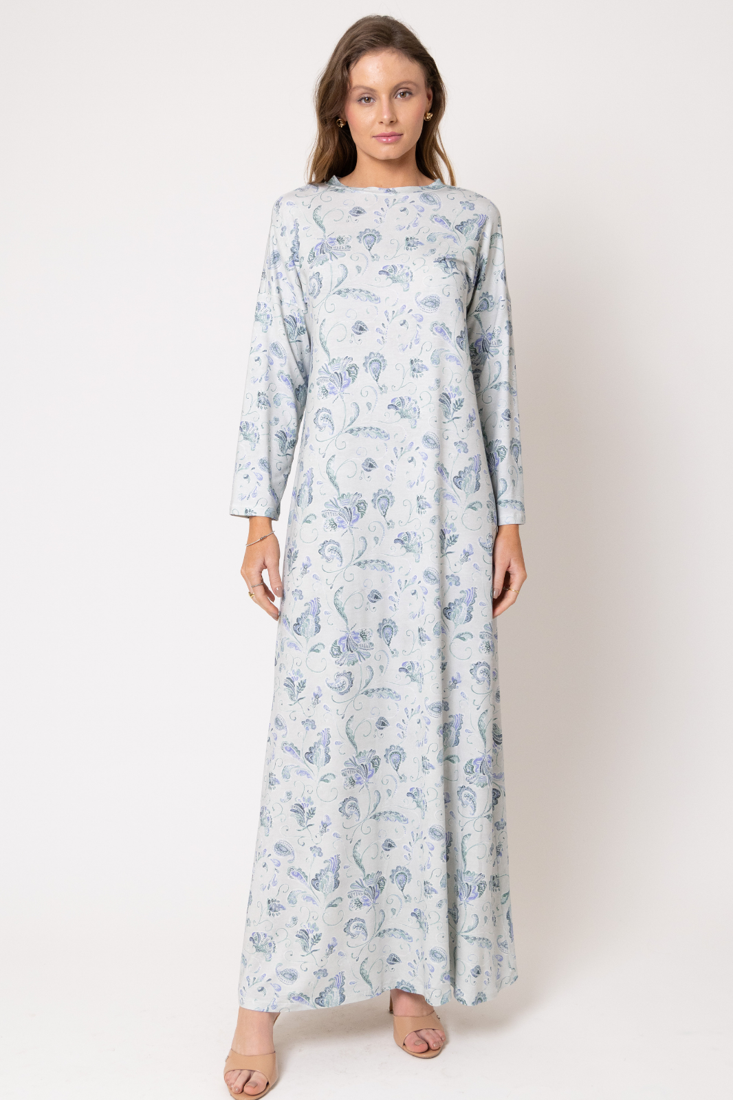 Camisola Longa Paisley Blue