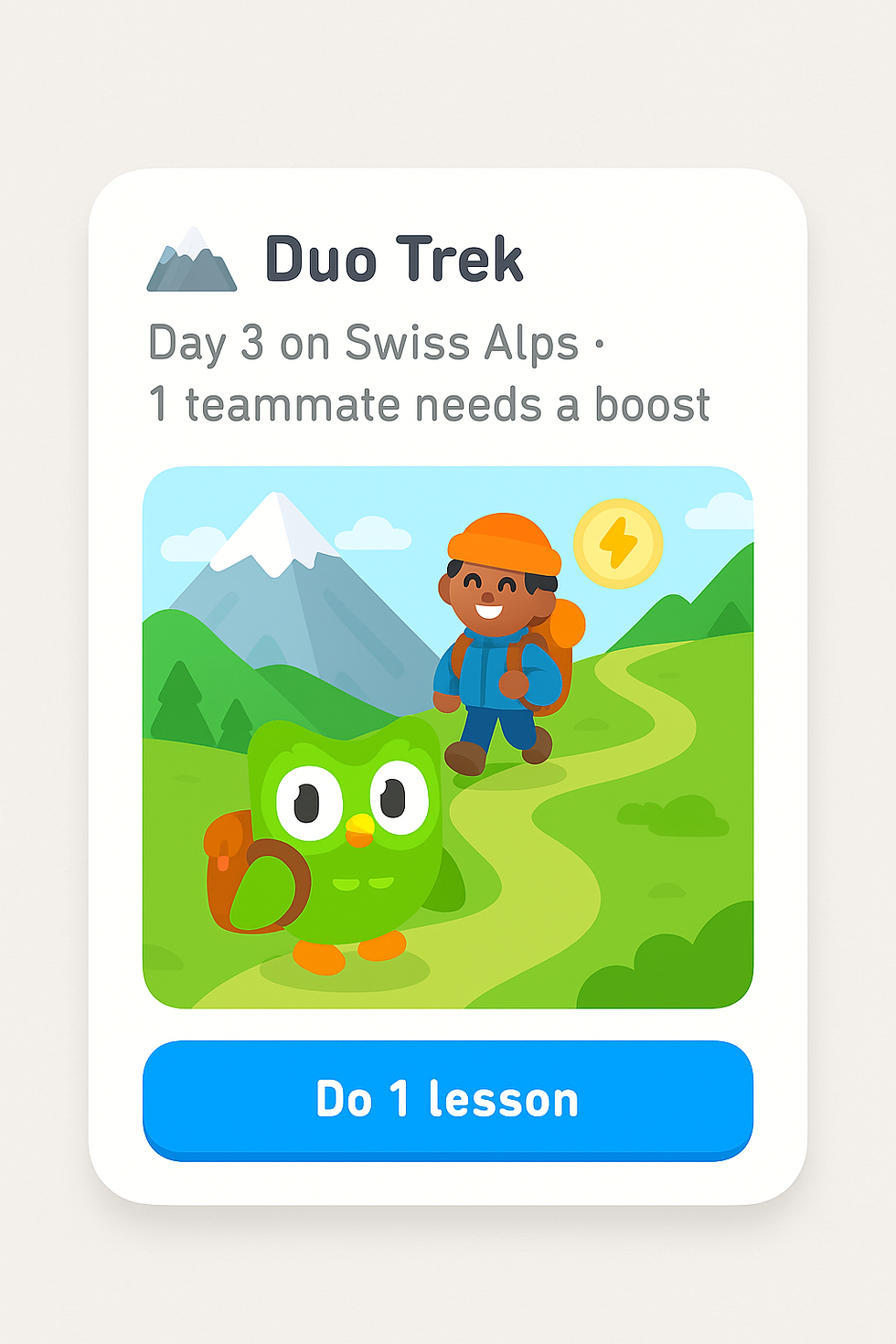 Duo Trek: Home Card