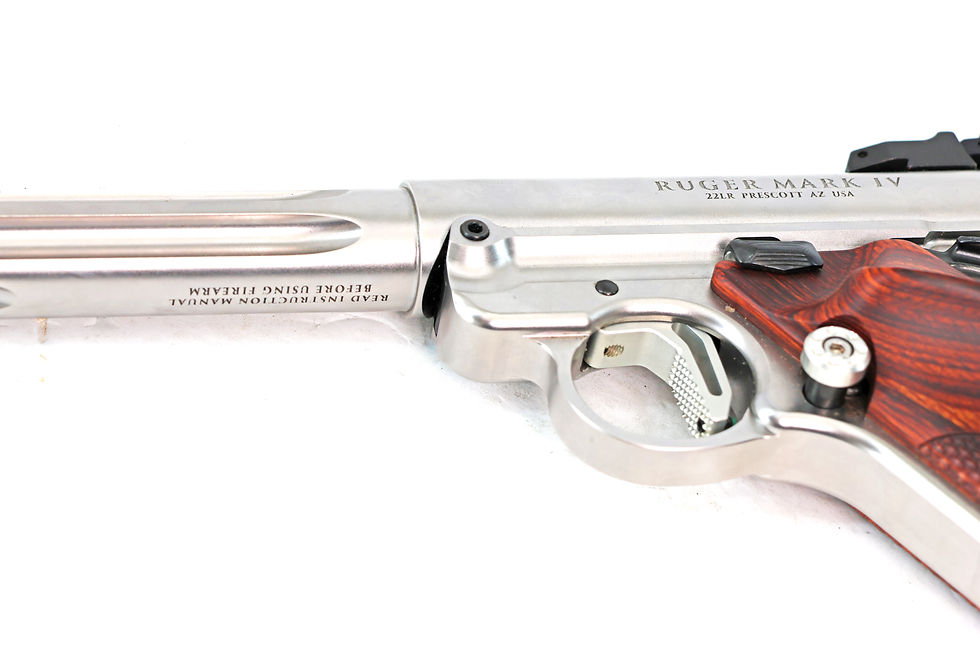 Thumbnail: Ruger Mark IV Hunter Custom Satin Steel Like New .22LR 6.8"
