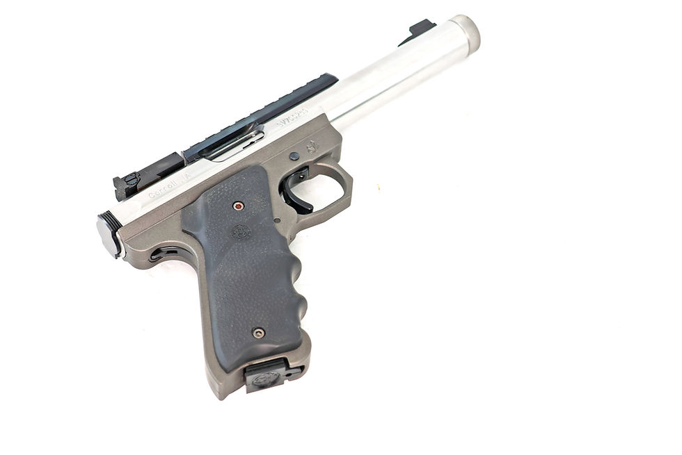 Thumbnail: Volquartsen Mark IV FDE Frame Stainless Barrel .22LR Excellent Condition