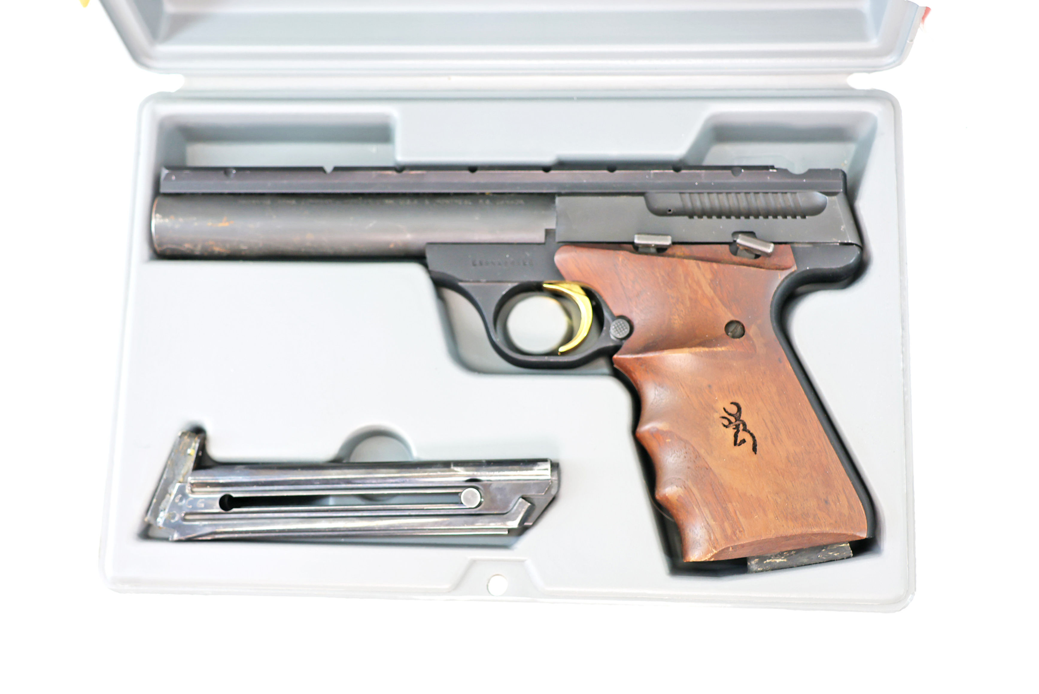 Browning Buck Mark Target 5.5" W Box & Custom Rail Excellent Condition