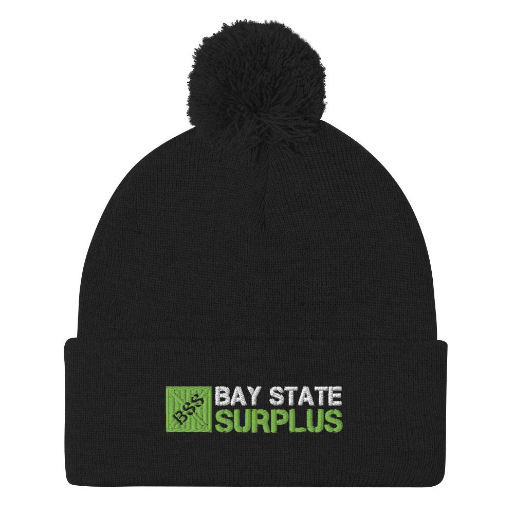 Bay State Surplus Pom-Pom Beanie