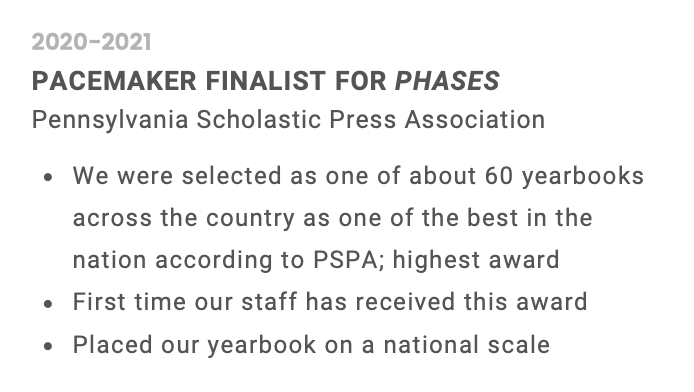 Editorial Staff Award 2