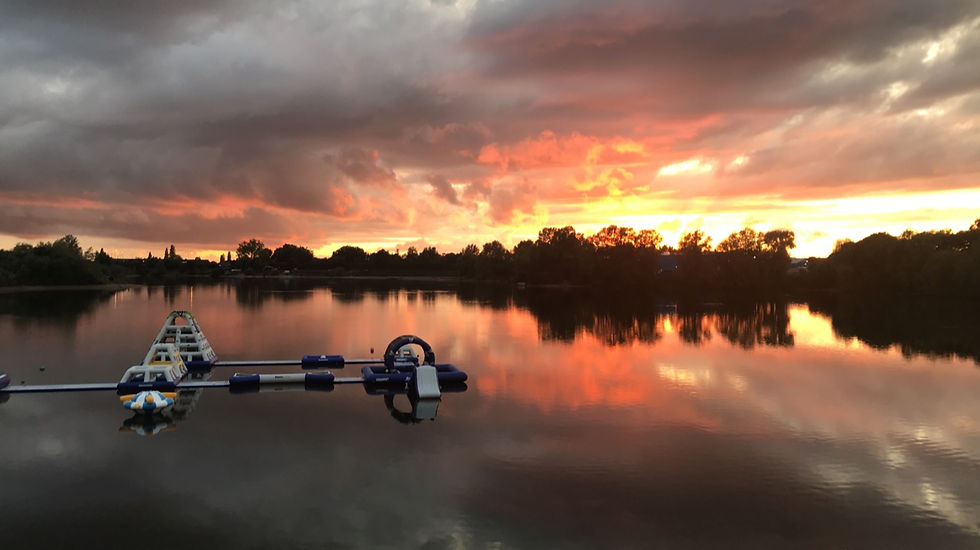 Inflatable Obstacle Course Sunset