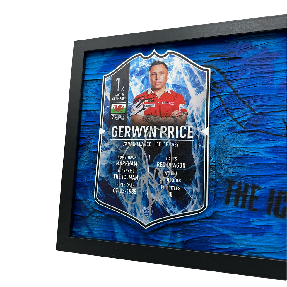 Thumbnail: Gerwyn Price Sammlerrahmen signiert