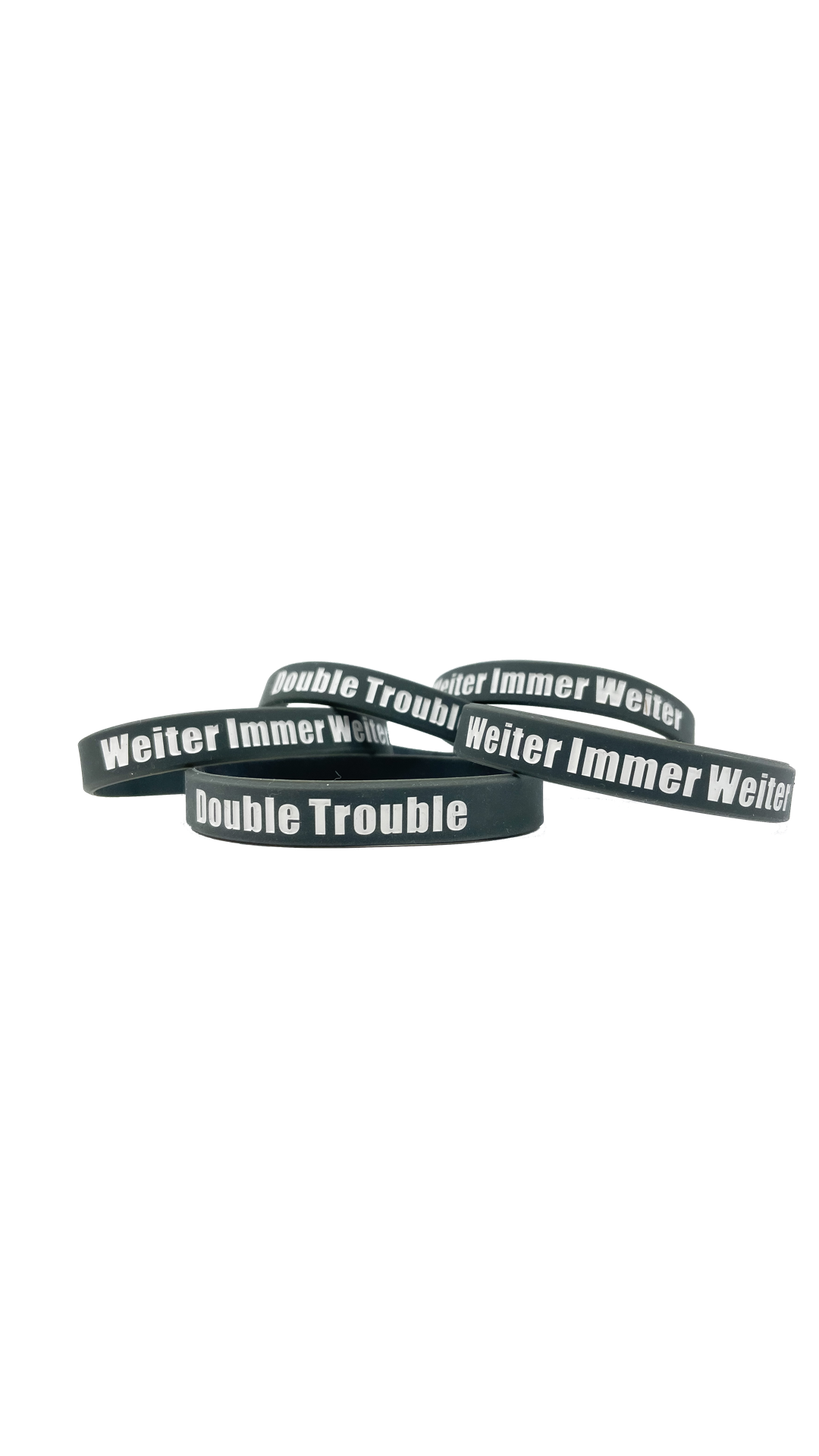 Silikonarmband Double Trouble / Weiter Immer Weiter