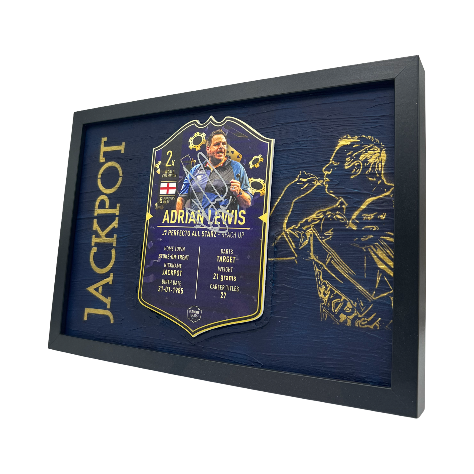 Adrian Lewis Sammlerrahmen signiert