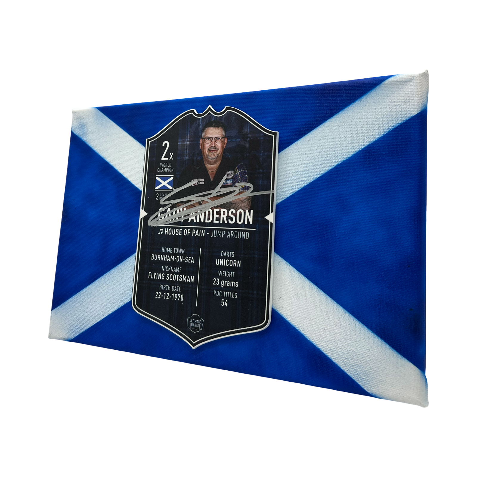 Gary Anderson Sammler Leinwand signiert