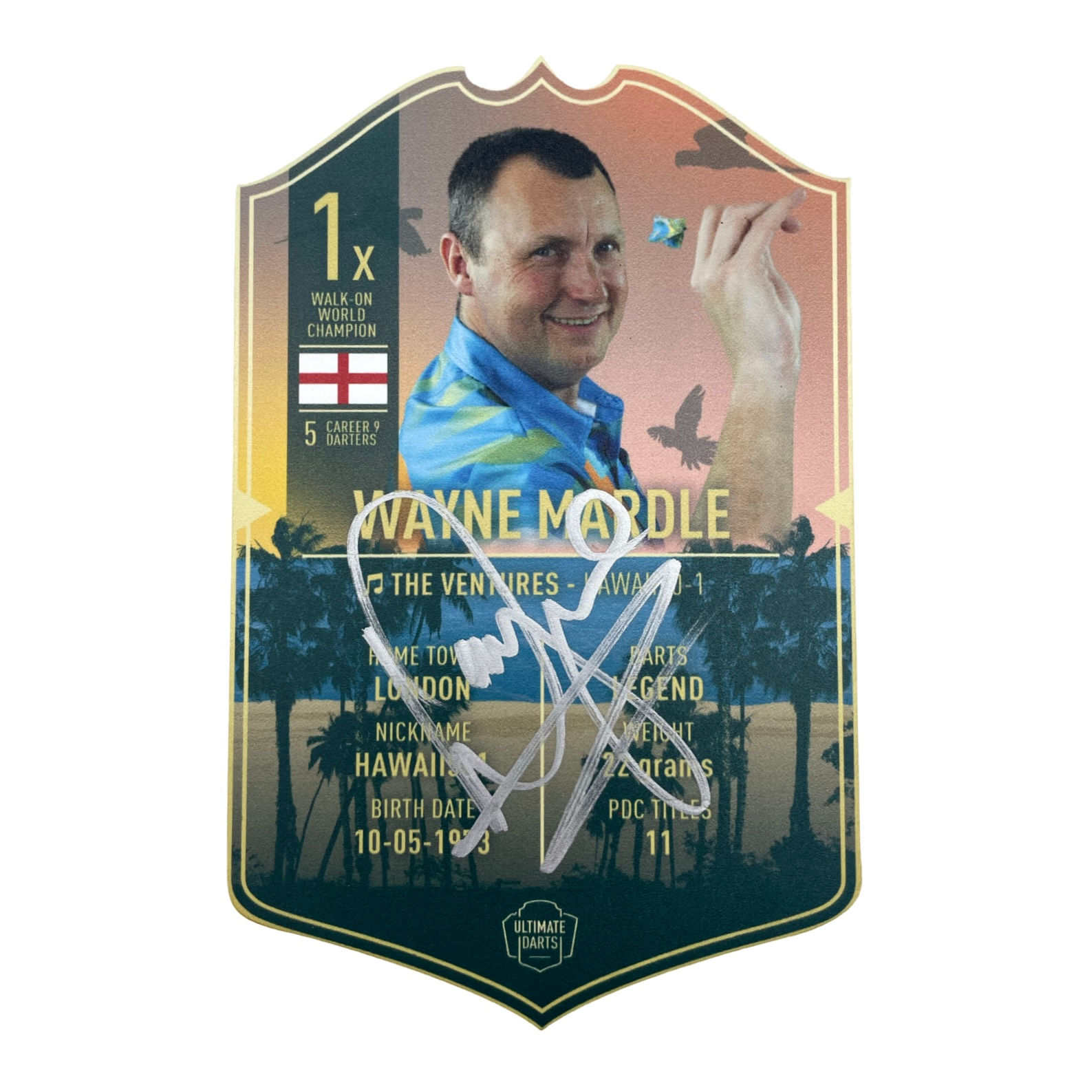Wayne Mardle Ultimate Darts Karte small signiert