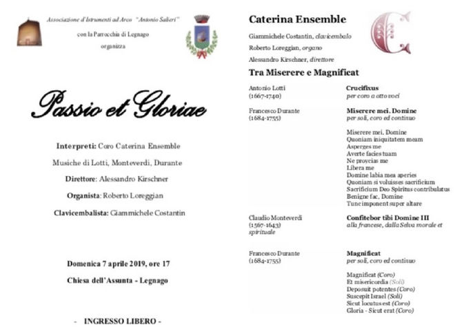 PASSIO E GLORIAE - DOMENICA 7 APRILE