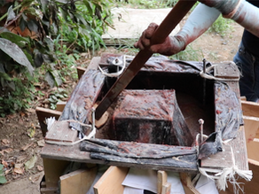 Design and fabrication of fabric formed rammed earth doghouse/ Phase 2 construction