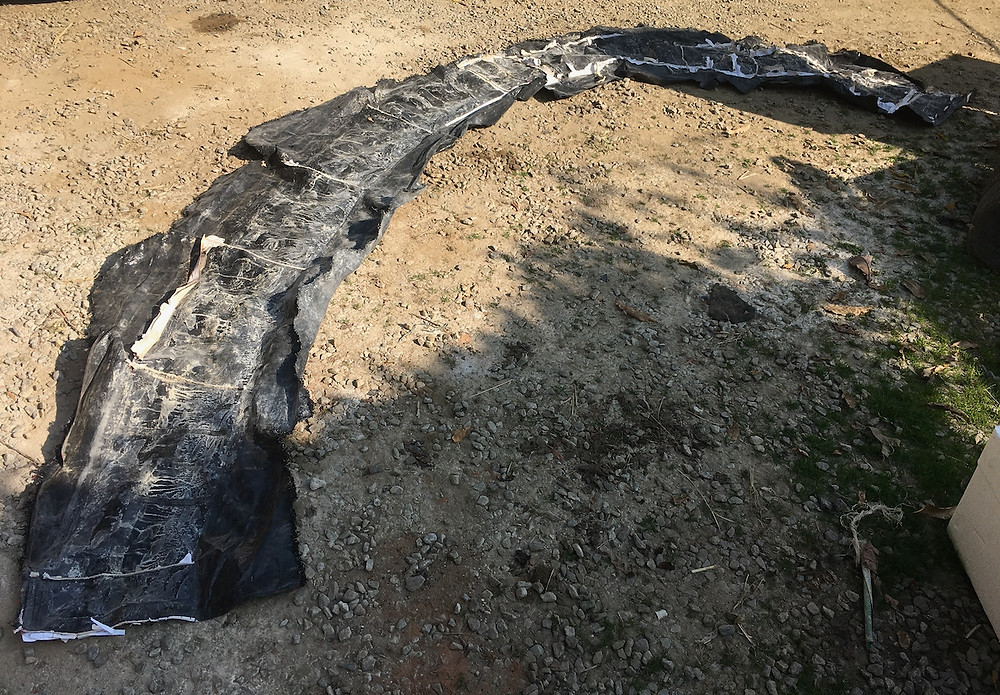 The geotextile of fabric formwork for rammed earth