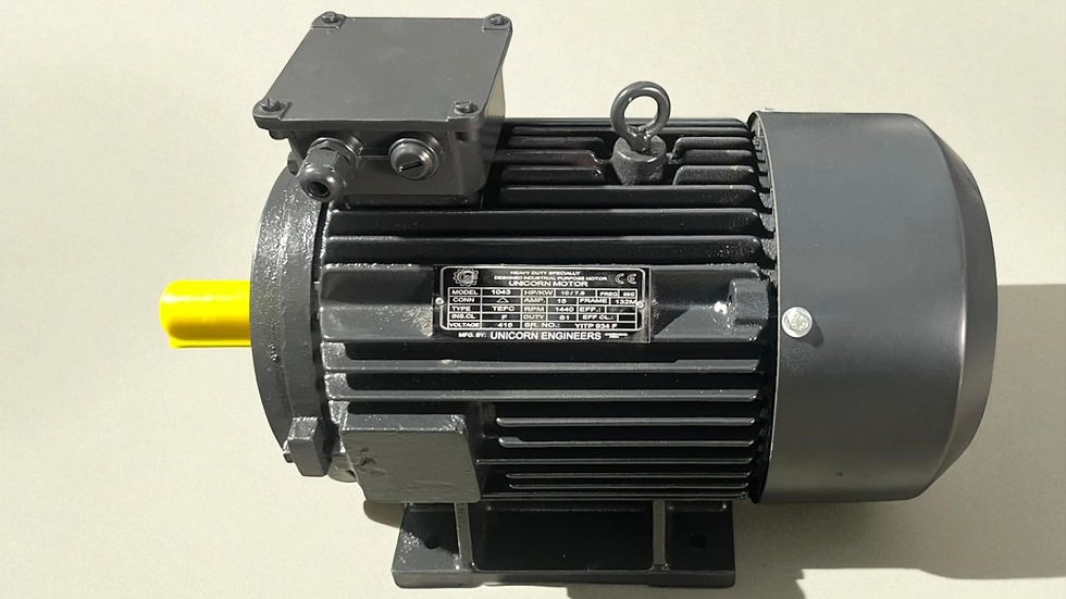 10 HP 1440 RPM 3 Phase Foot Mounted Induction Motor - Unicorn Engineers