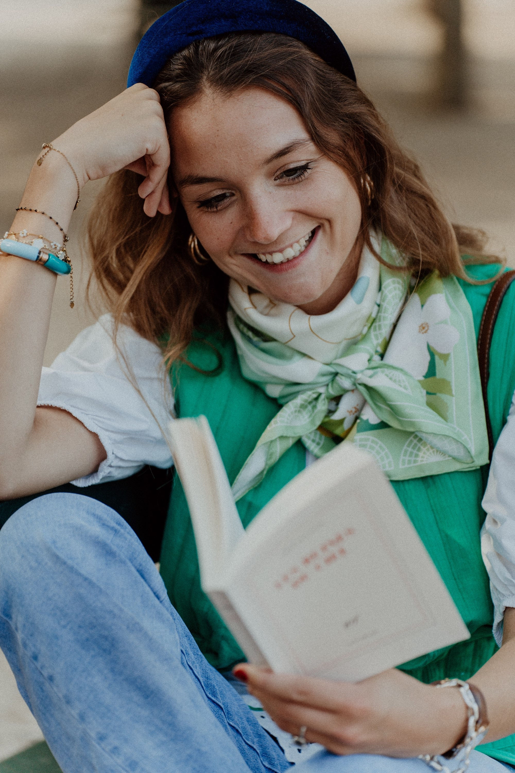 Carré de soie Les Bosquets 90x90 cm