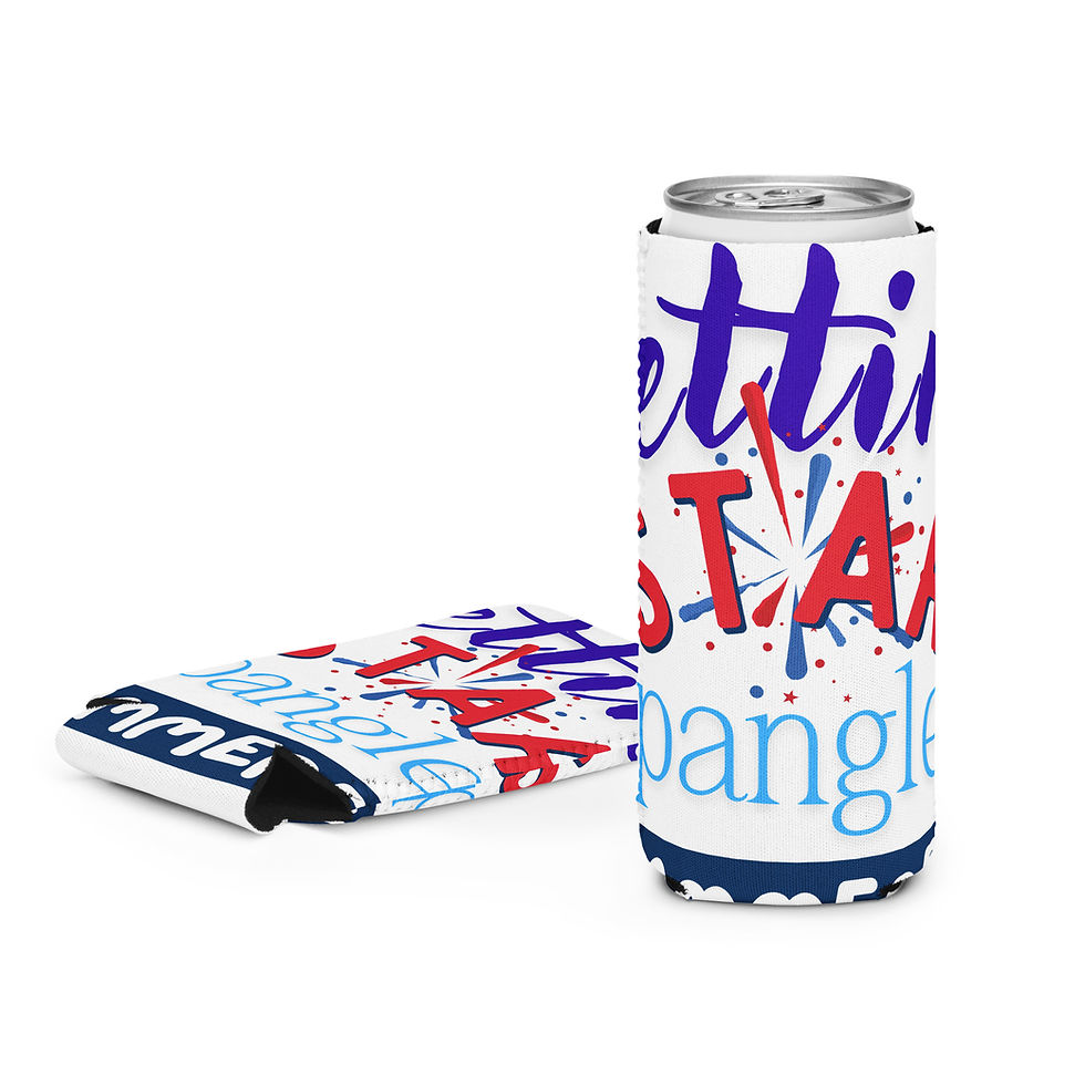 Thumbnail: Can cooler- Star Spangled Hammered