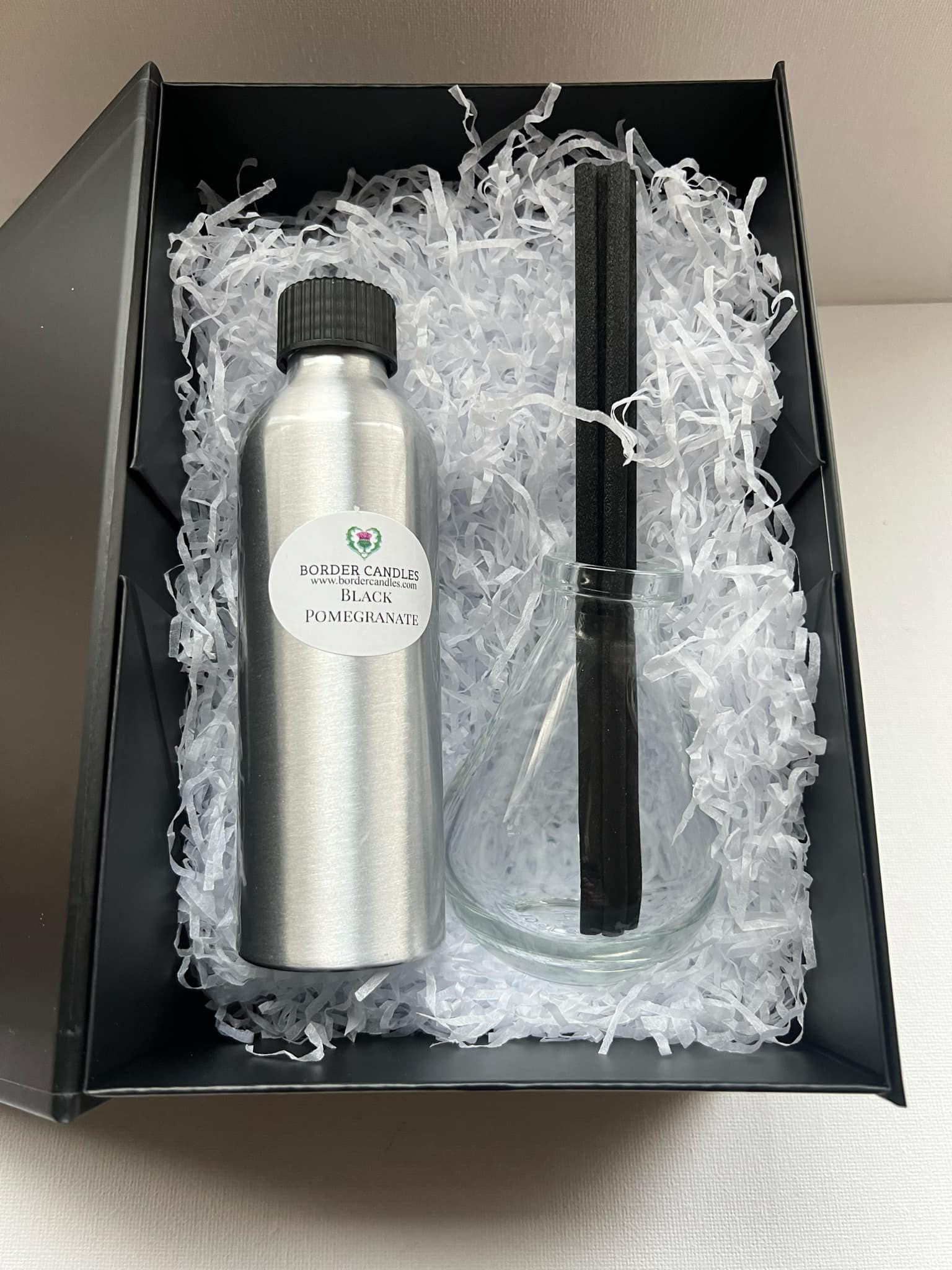 Premium Gift Box with Diffuser Bottle, Reeds, and Fragranced Refill Bottle