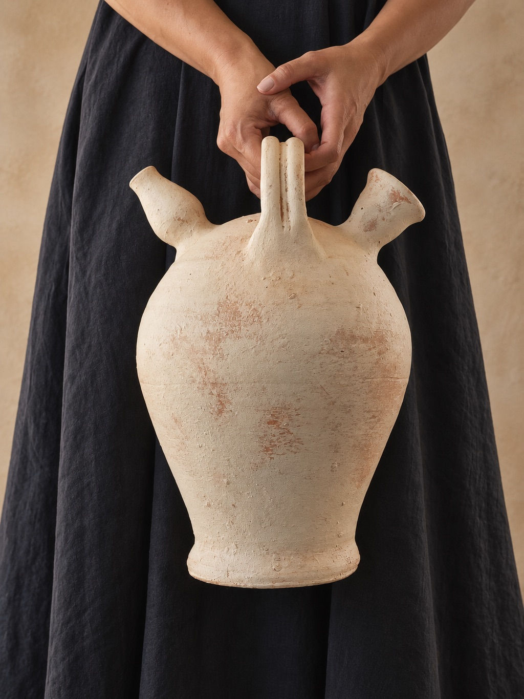 ceramic mornigue portuguesa, decorative ceramic sculpture, decorative portuguese terracotta, handmade in portugal, portuguese