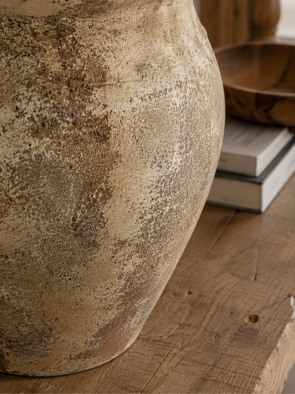 Thumbnail: Rustice ceramic vase, Rustic jar, Decorative vase, Made in Portugal. Terracotta Vase, Terracotta, Artisanal Jars and vases