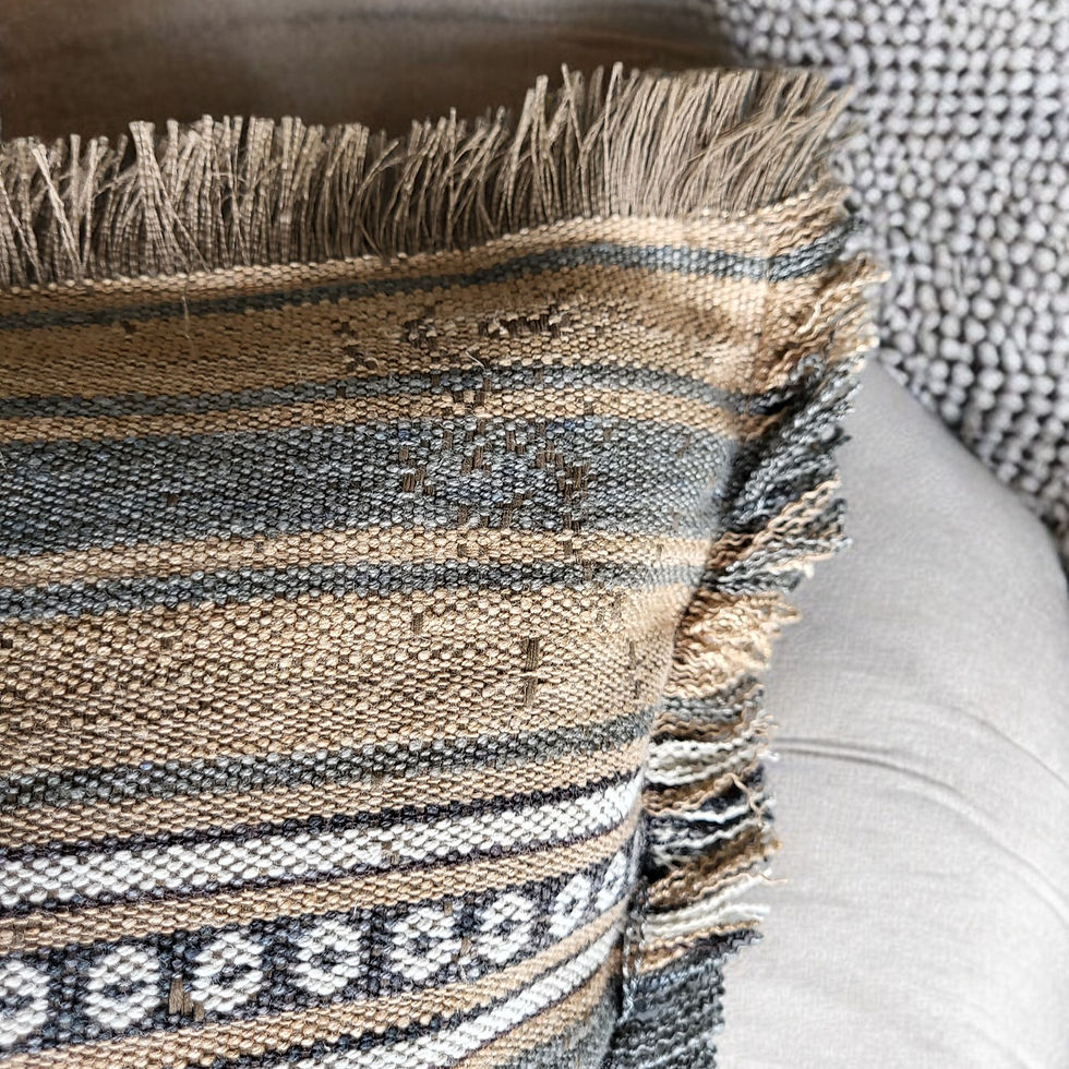 Thumbnail: Decorative cushions cover, linen pillow, natural living, handmade cushion covers, artisanal home decor, handmade in Portugal