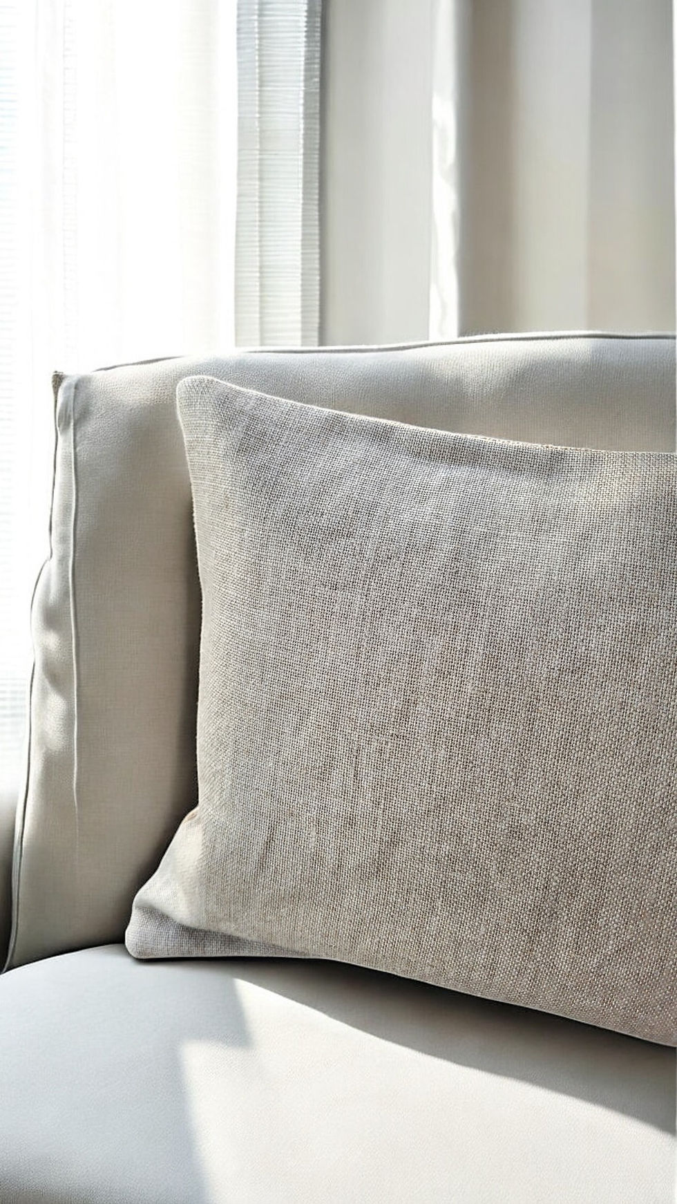 Thumbnail: linen and jute cushion, portuguese cushions, handmade in Portugal, 30x50 pillow, farmhouse decor, rustic decor, eco toursim