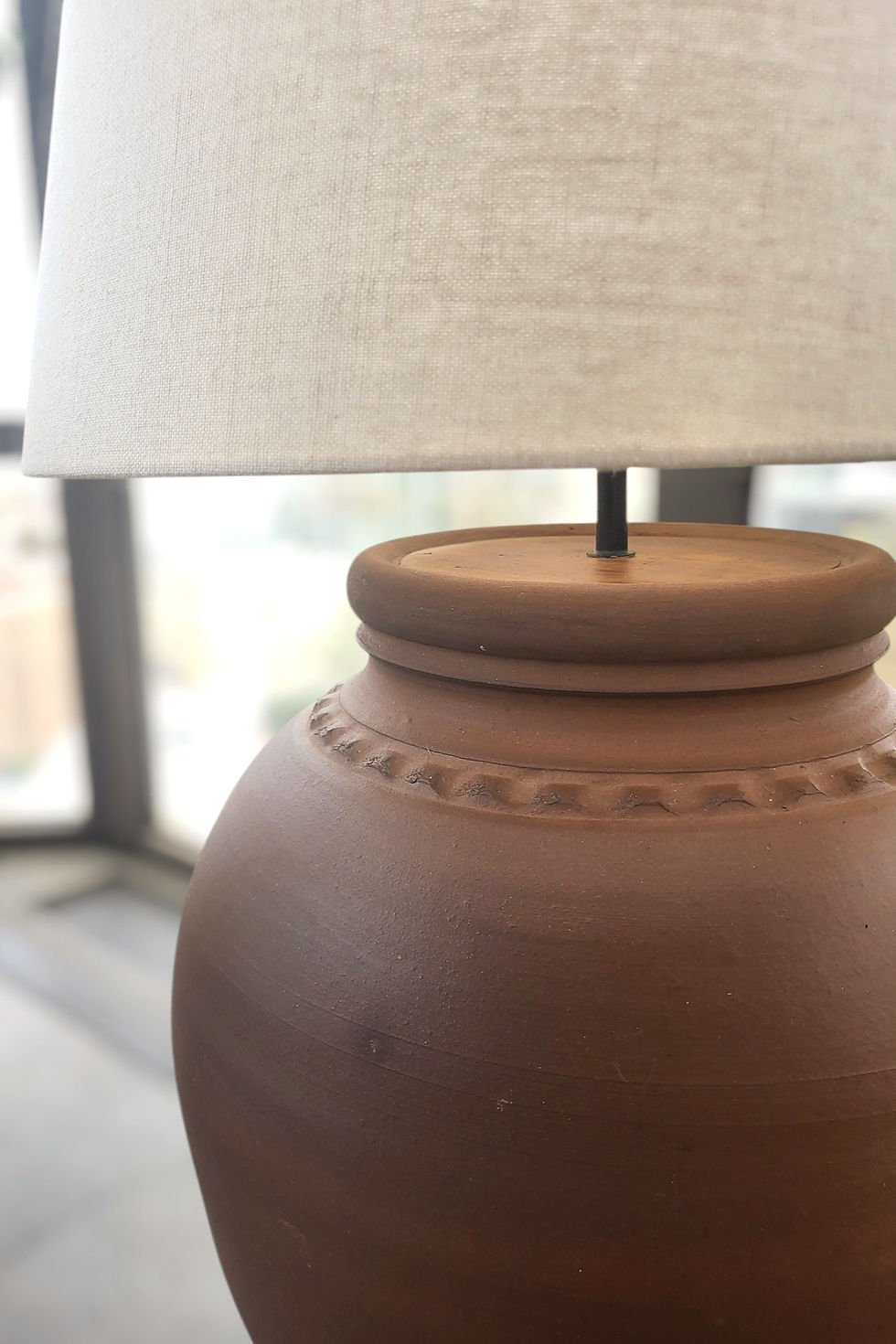 Thumbnail: large terracotta lighting, made in Portugal, organic modern lighting, farmhouse lighting, rustic lighting. handmade ceramic j