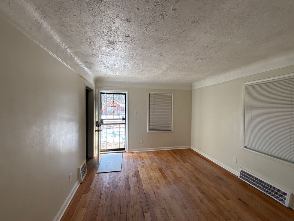 Living room after