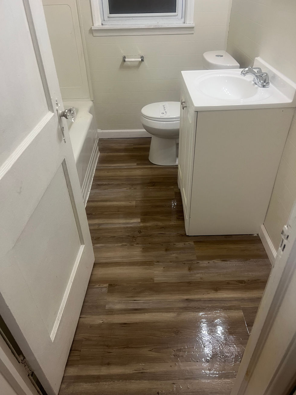 Bathroom after