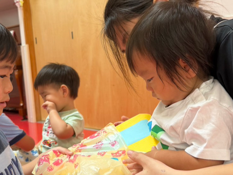 buddy舞の里校で行われた8月生まれのお誕生日会