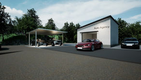 西区の自動車修理工場、ついに建設がスタートしました