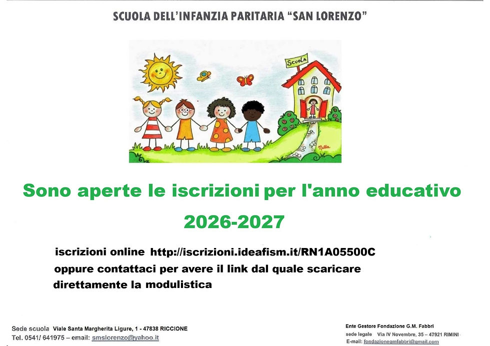 cartello apertura iscrizioni nuovo