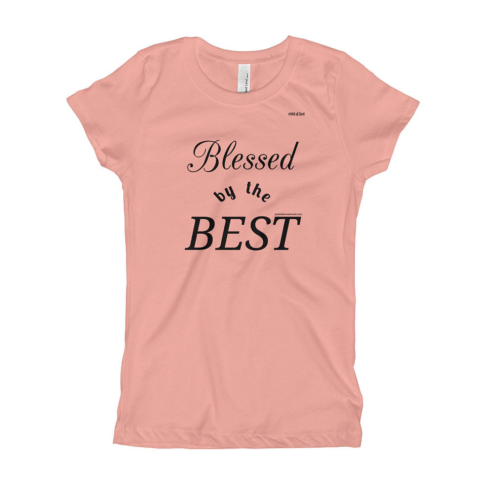 Thumbnail: Blessed by the Best Girl's T-Shirt