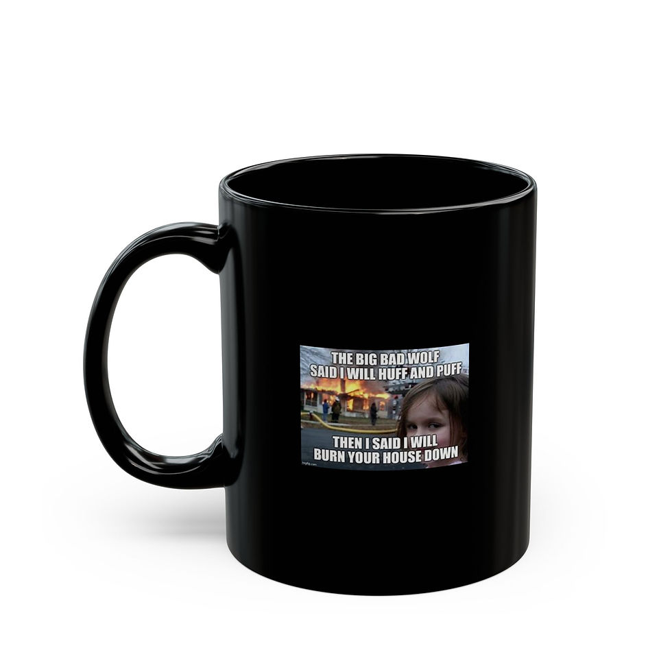 Thumbnail: Coffee Mug - Black first coffee then are mine