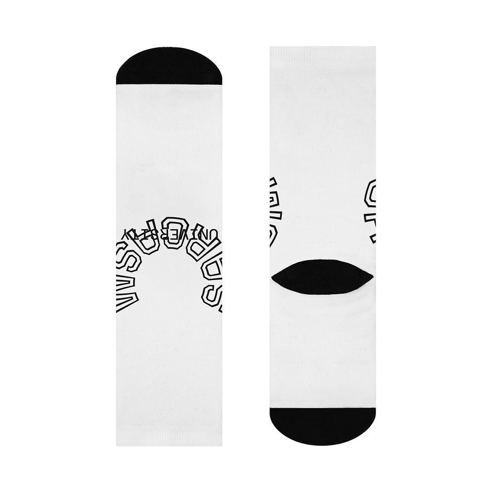 Thumbnail: Stylish Cushioned Crew Socks with Motivational Quotes