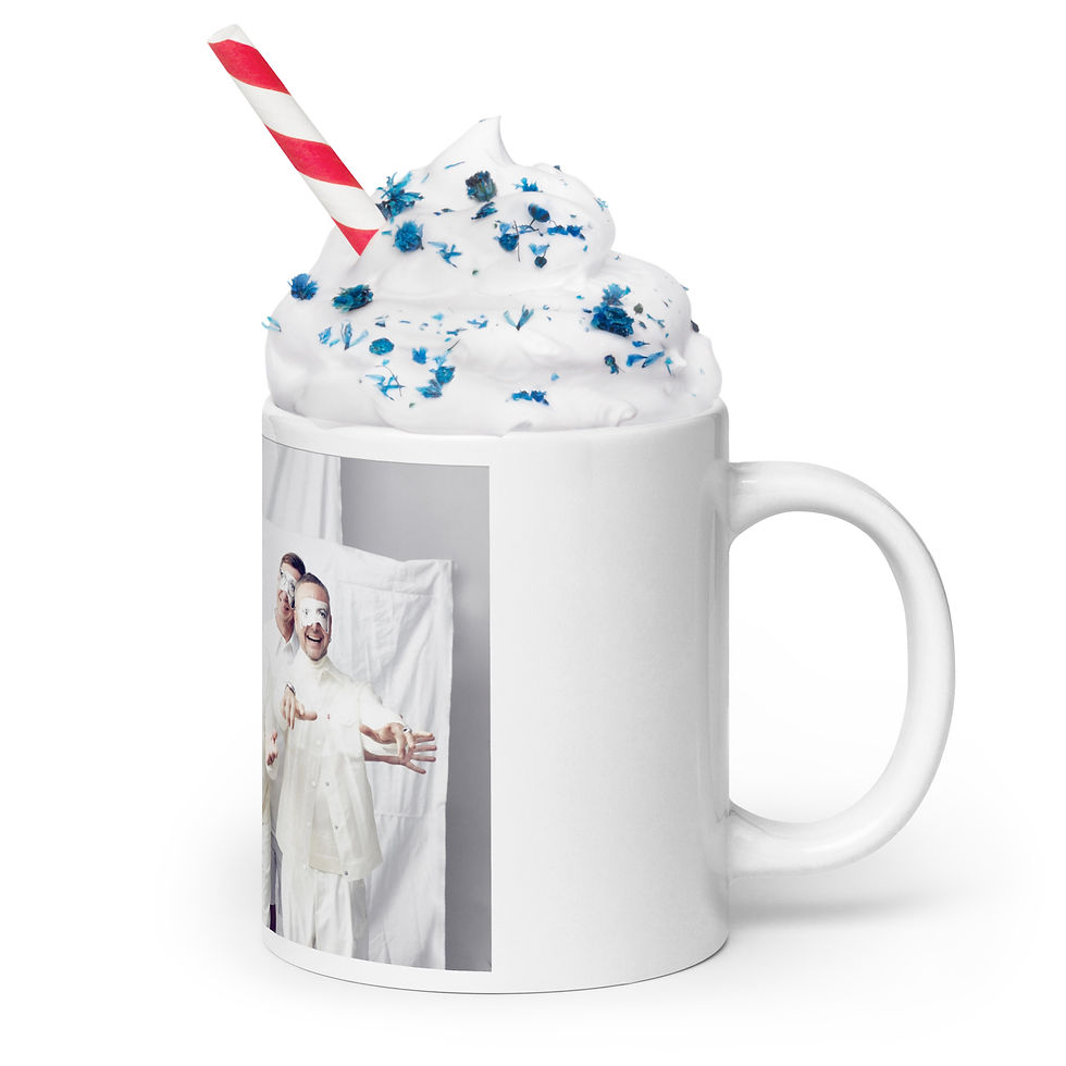 Thumbnail: White glossy mug Ramstein 