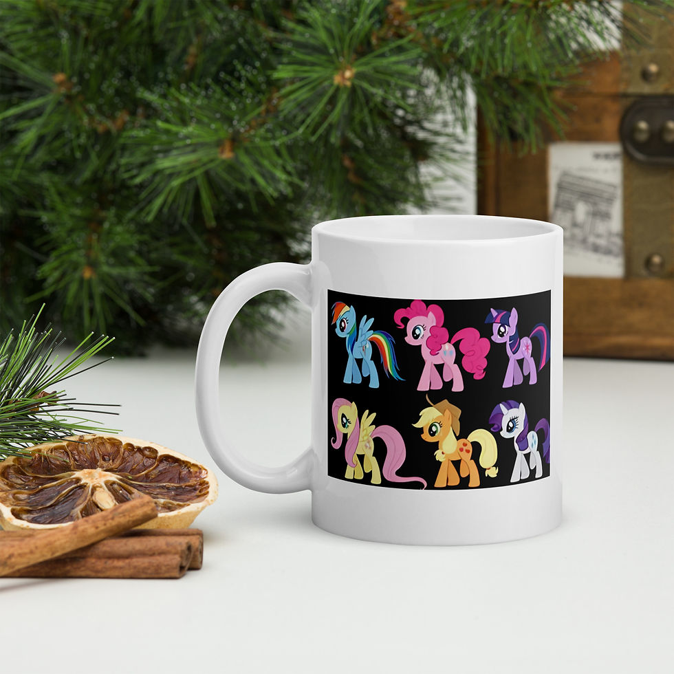 White glossy mug My Little Pony
