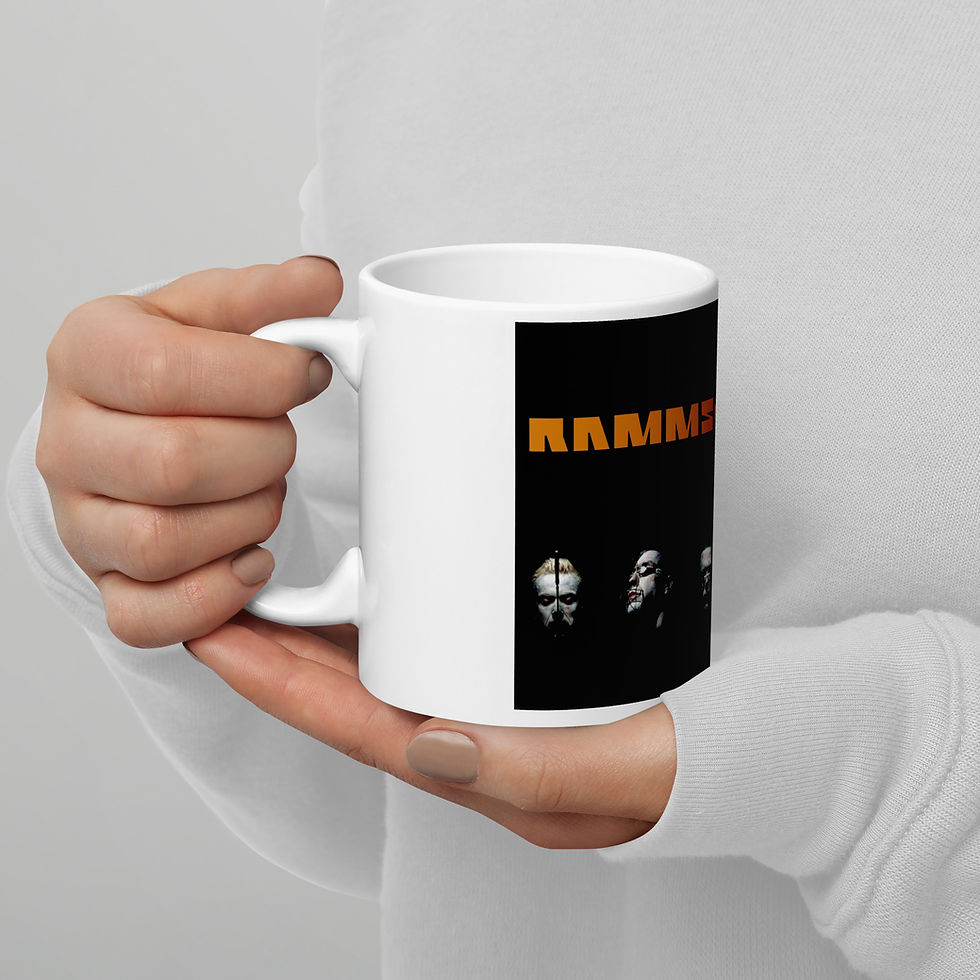 Thumbnail: White glossy mug Ramstein 4