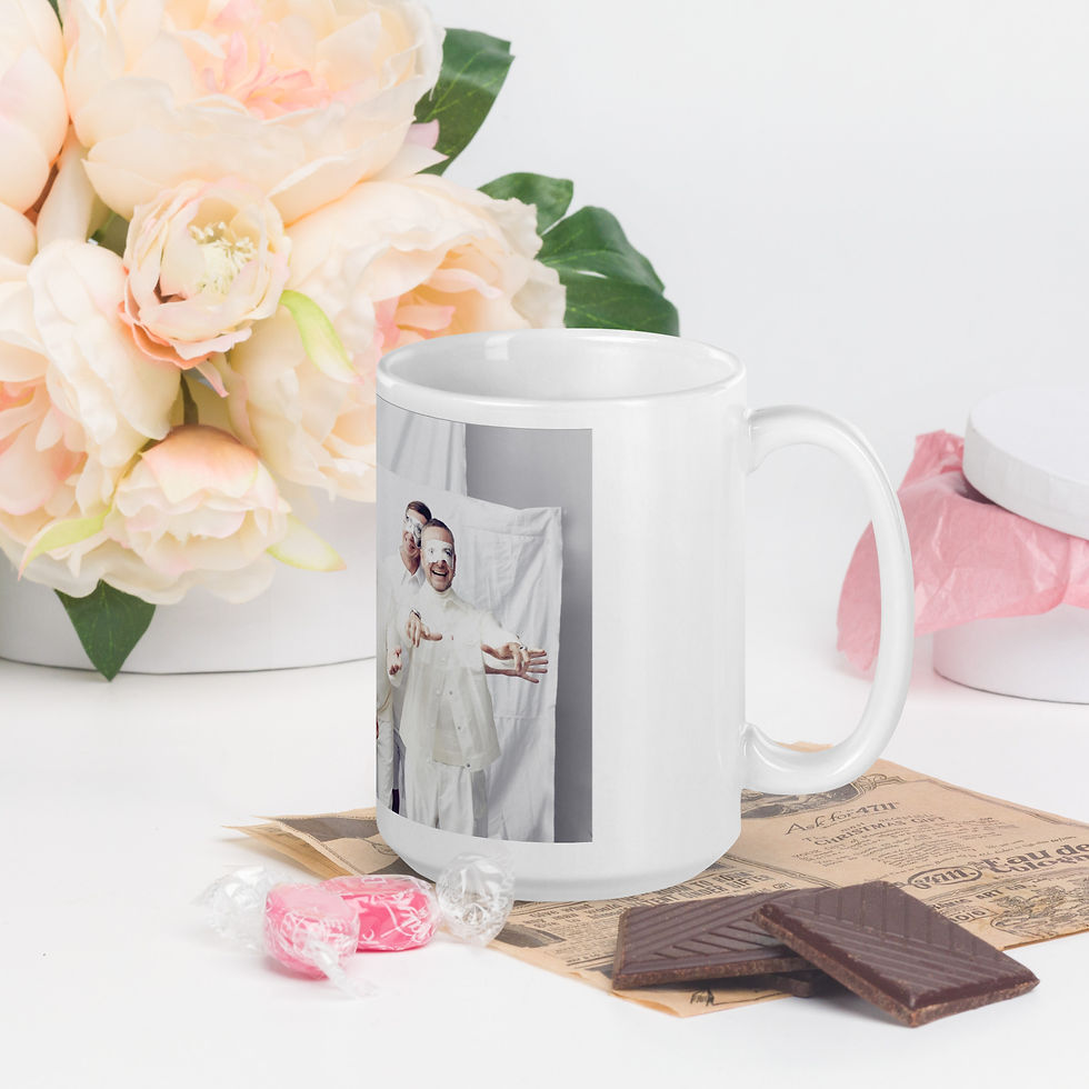 Thumbnail: White glossy mug Ramstein 