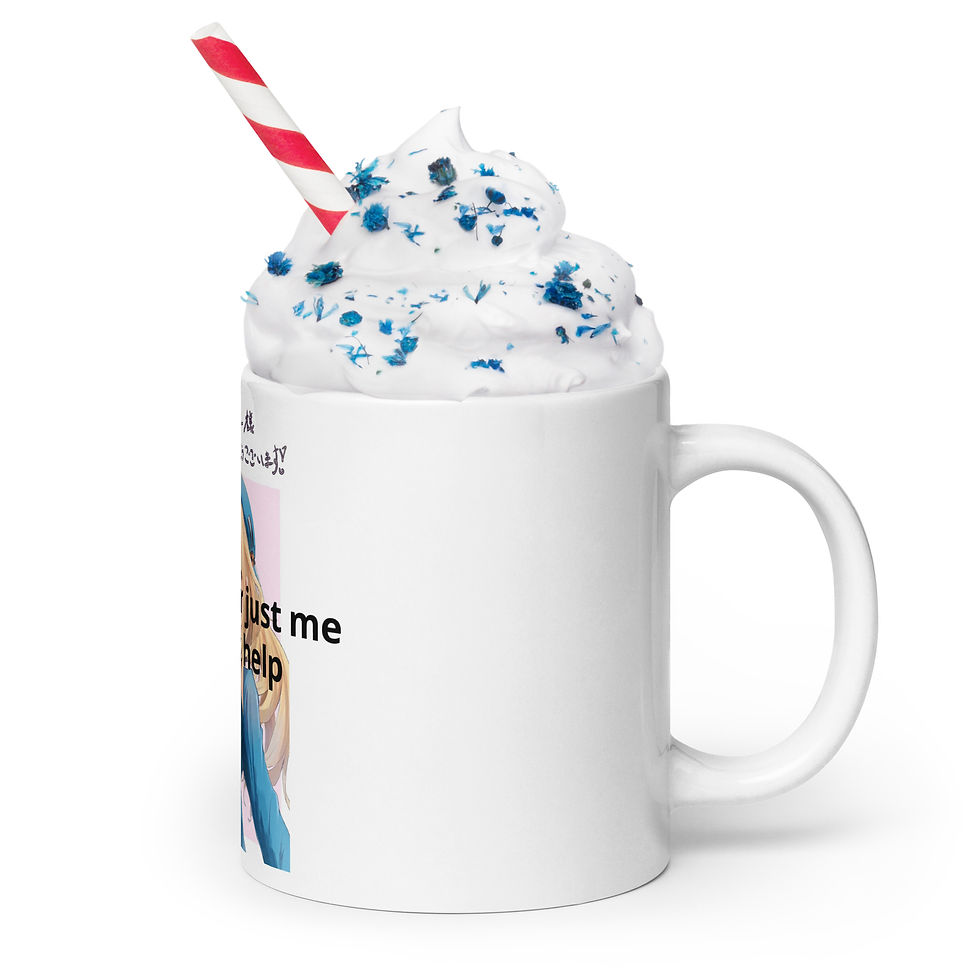 Thumbnail: White glossy mug he she me