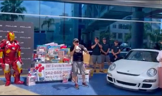 Generous people, give back to the community, toys, smiles, charity, making a difference, kids, children, PCLUB, AMP