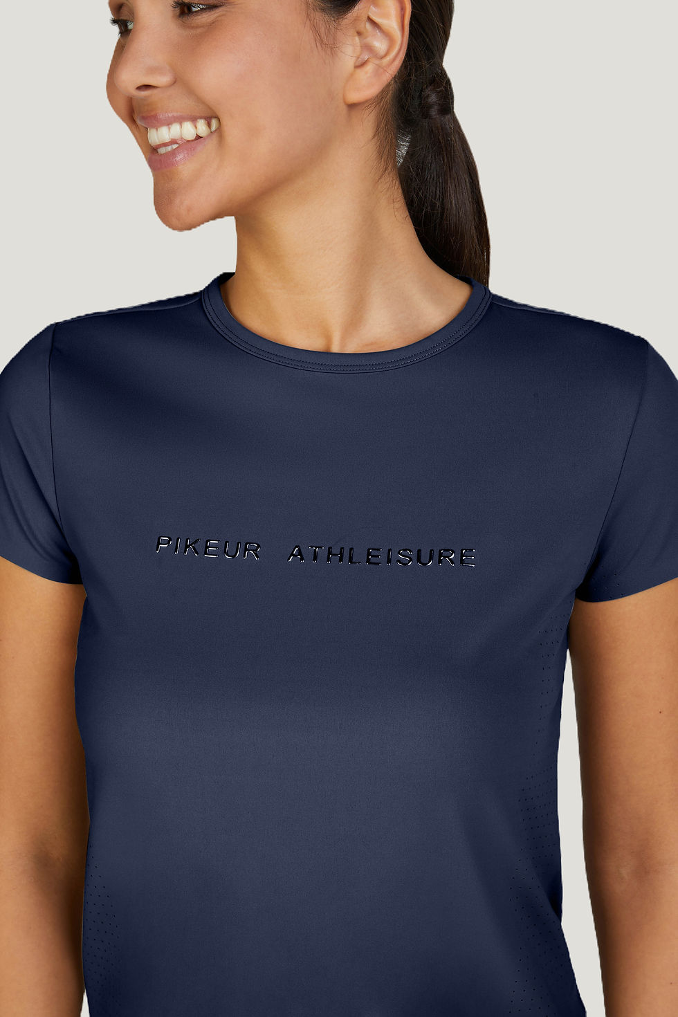 Thumbnail: Pikeur Perforated Shirt Athleisure Navy