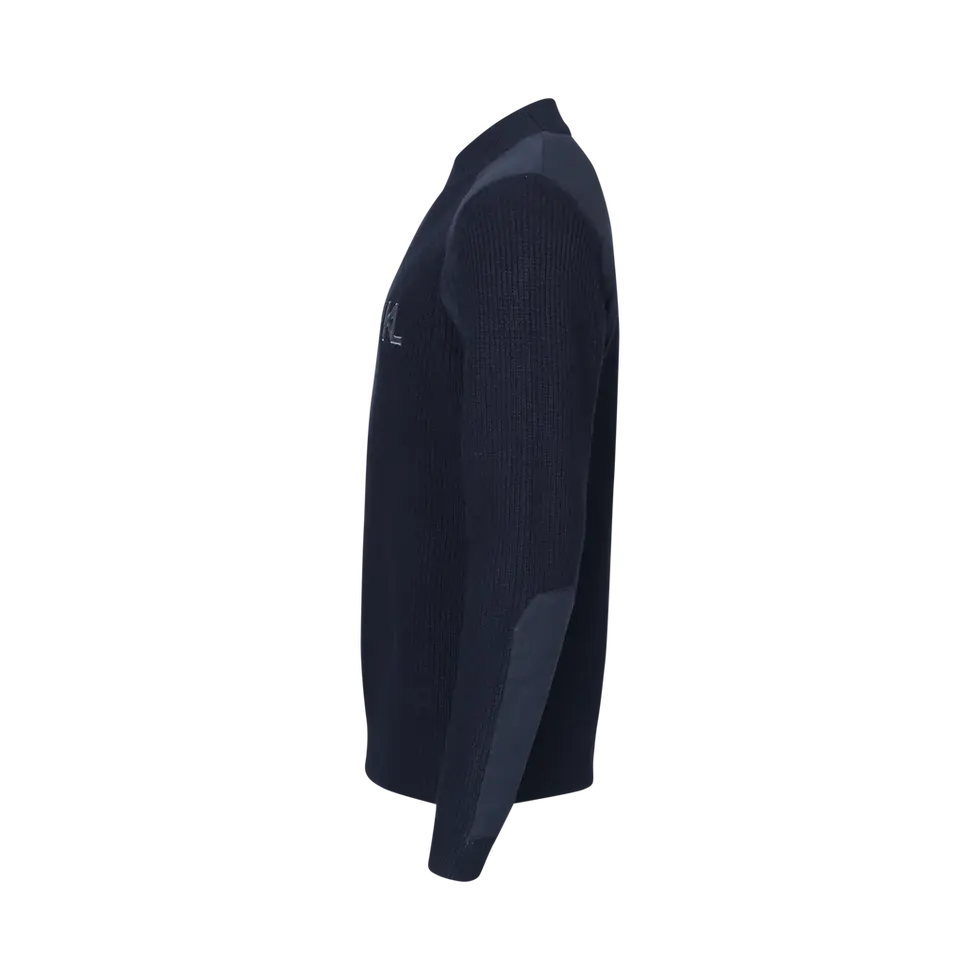 Thumbnail: Kingsland KLVas Mens Pullover Knit Cable Sweater Navy