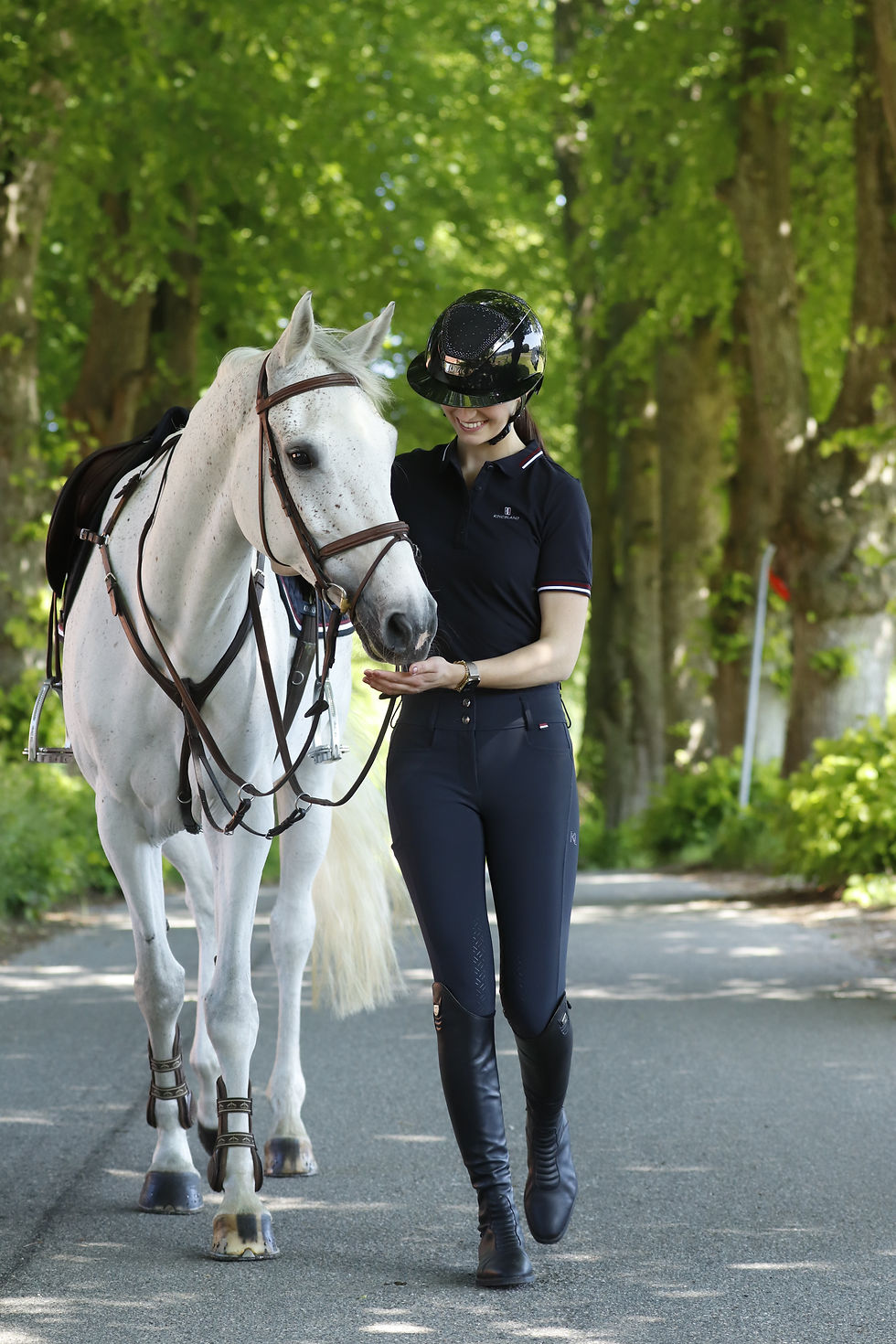 Thumbnail: Kingsland KLKimi A Shape Mid- Waist Full-Grip Ladies Breeches Navy