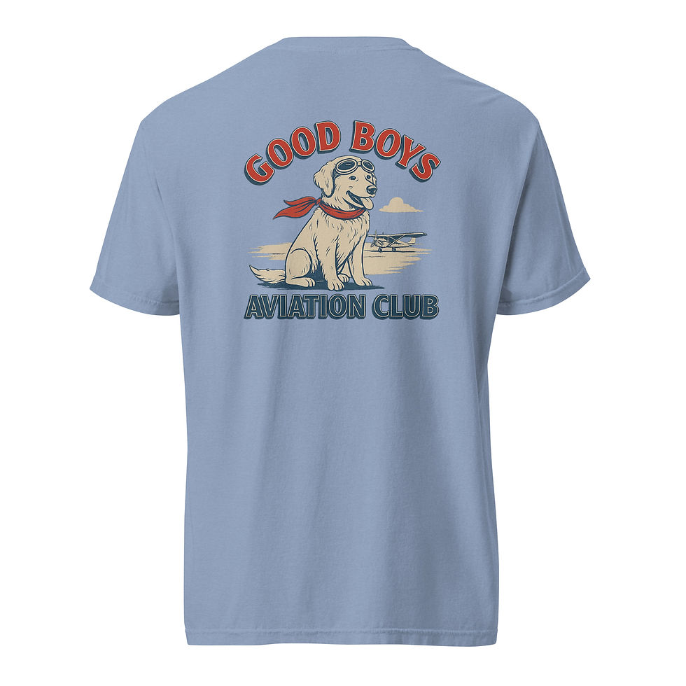 Thumbnail: Good Boys Aviation Club Tee