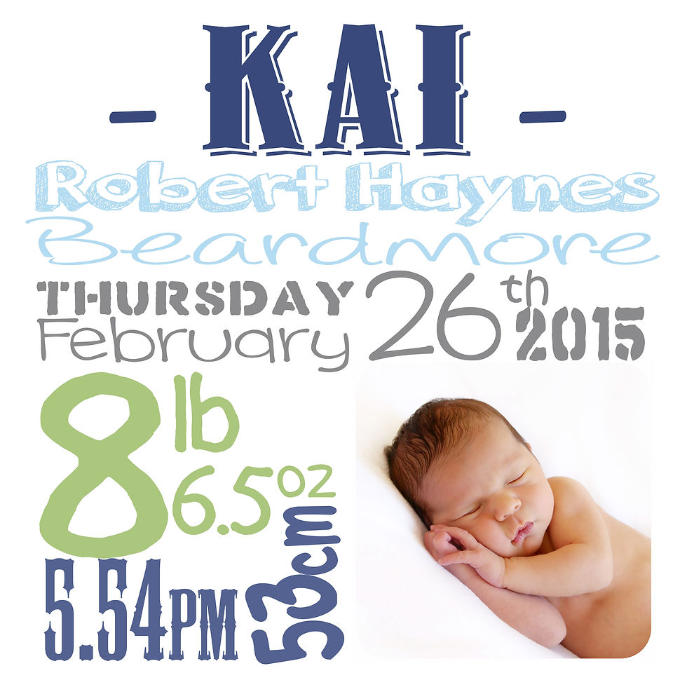 kai birth announcement