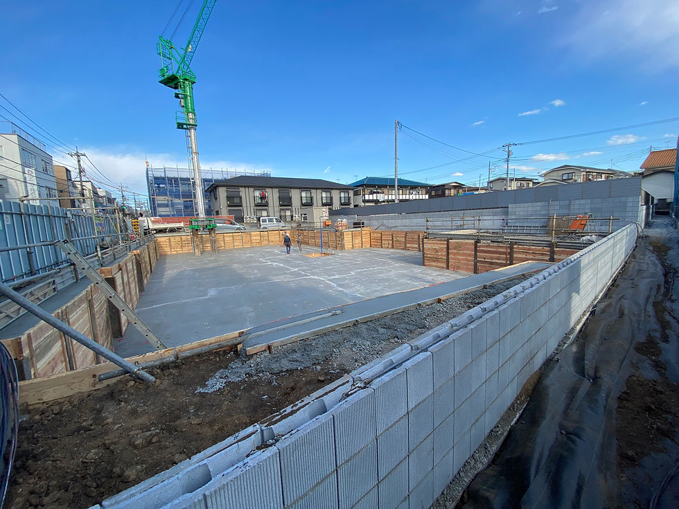 外周ブロック施工2