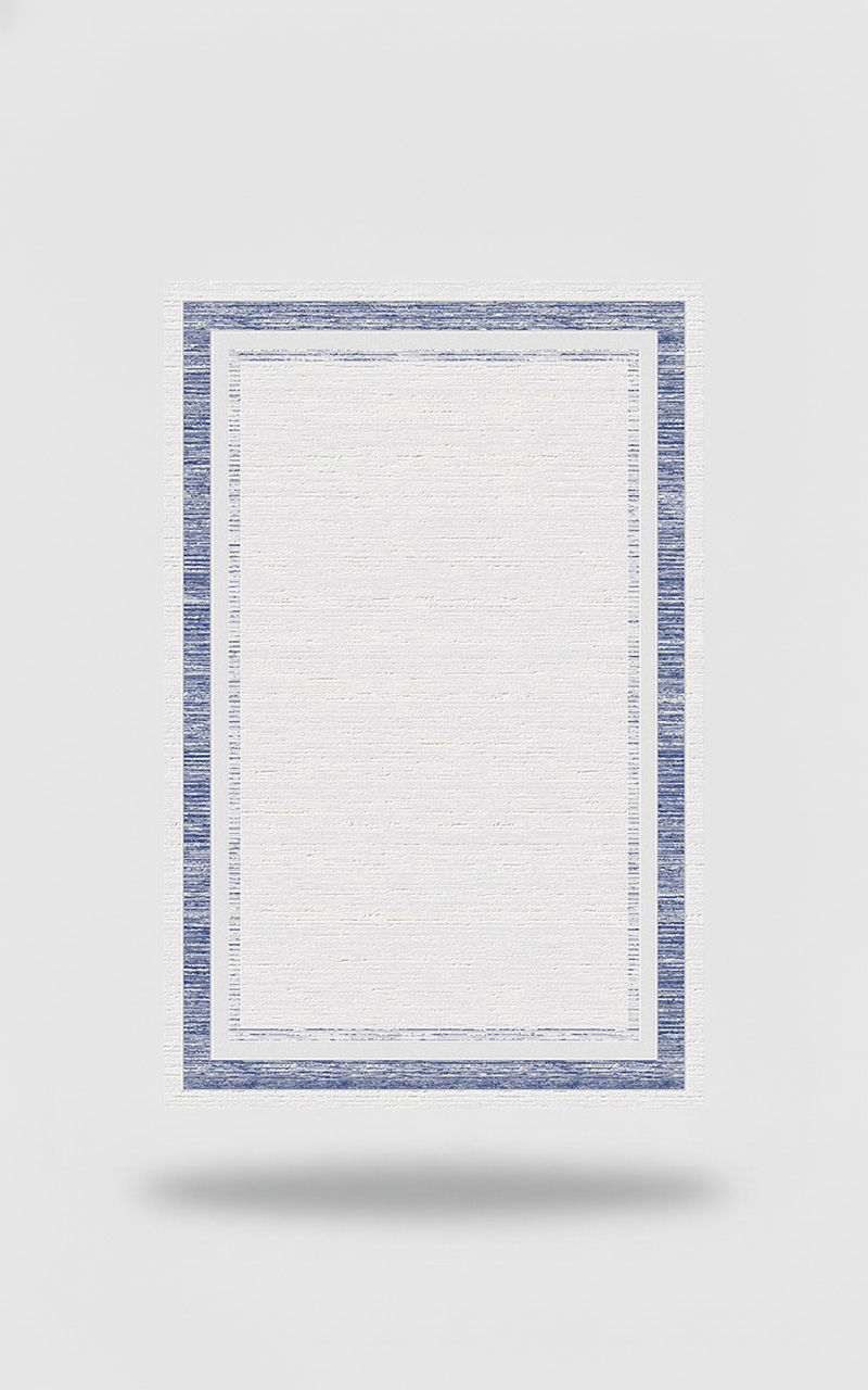 Excellence Shine SH-4 Krem Dekoratif Modern Desenli Çerçeveli Salon Halısı